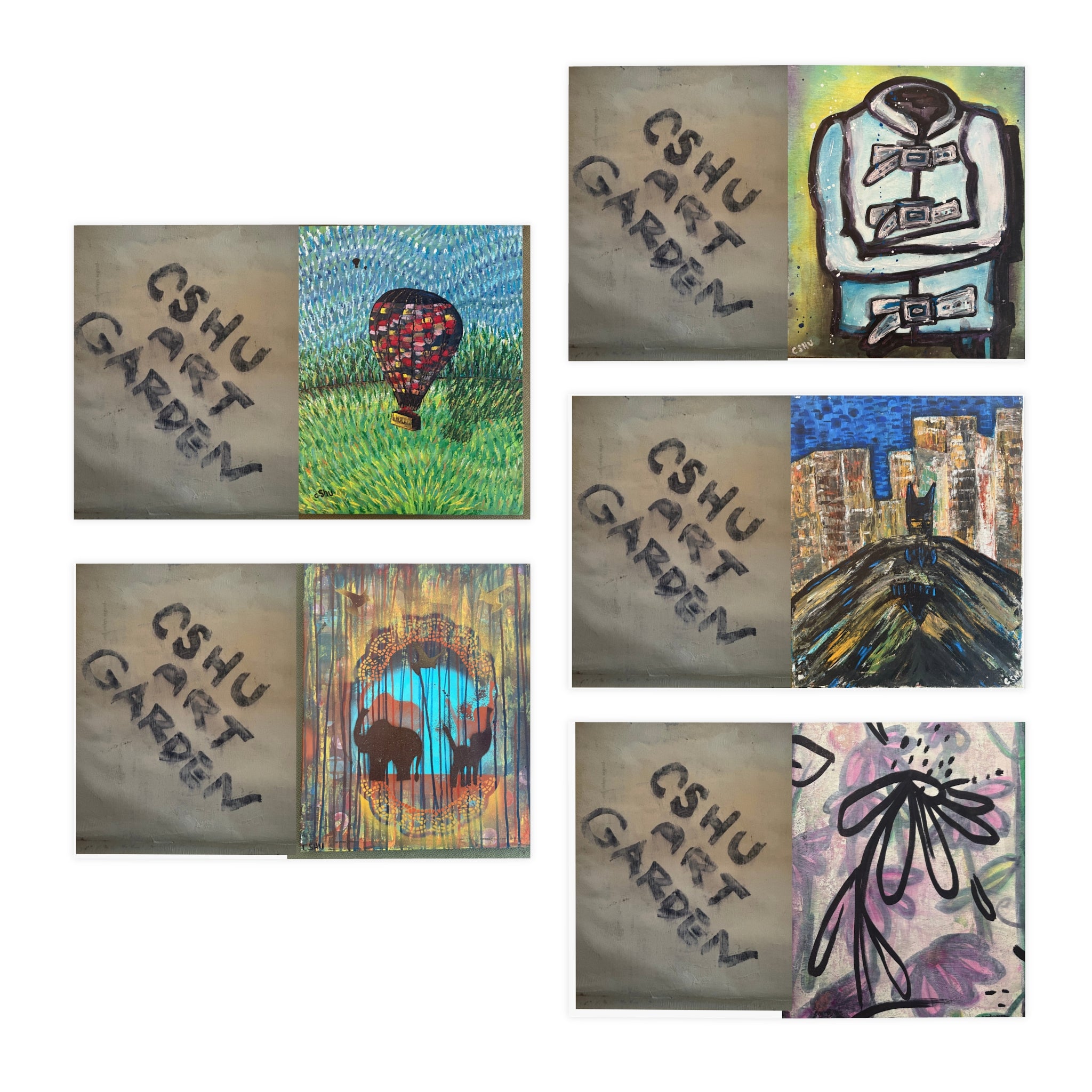 Greeting Card Set (5-pack) CSHU Art Bundle 2