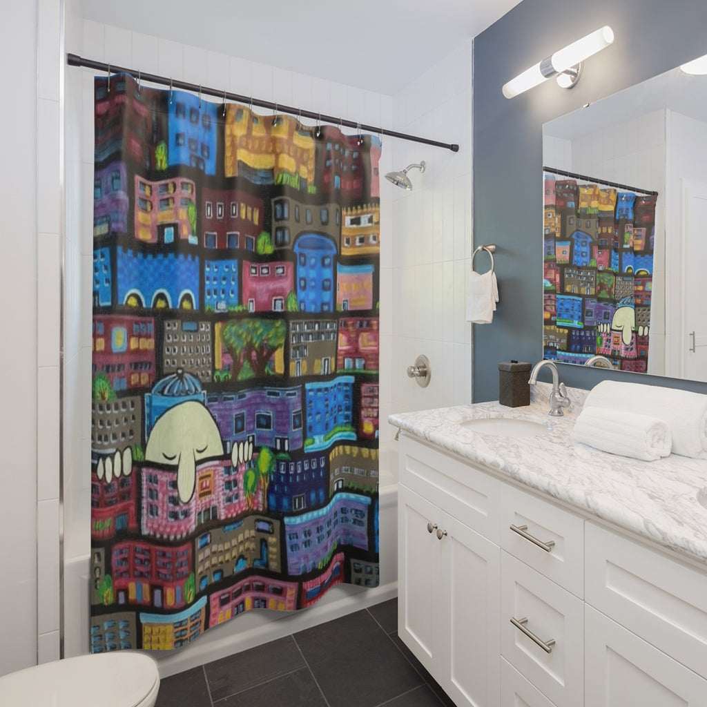 Shower Curtain — On the Town by CSHU
