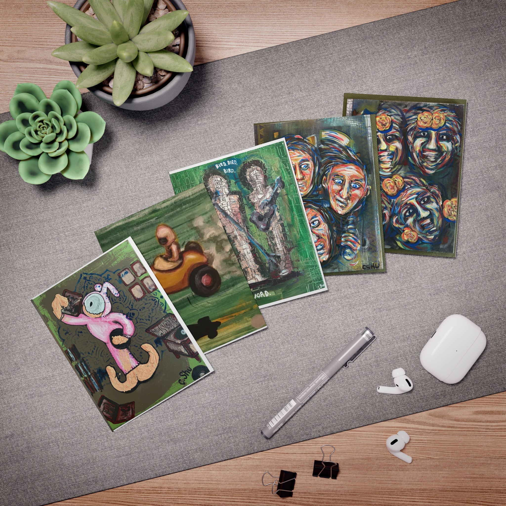 Greeting Cards  5‑Pack CSHU Art Bundle 1 (Multi‑Design)