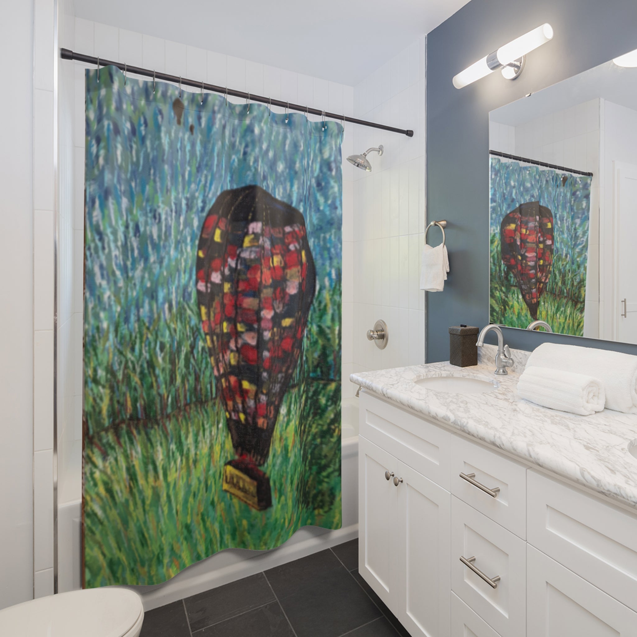 Hot Air by CSHU Shower Curtain — Bathroom Decor