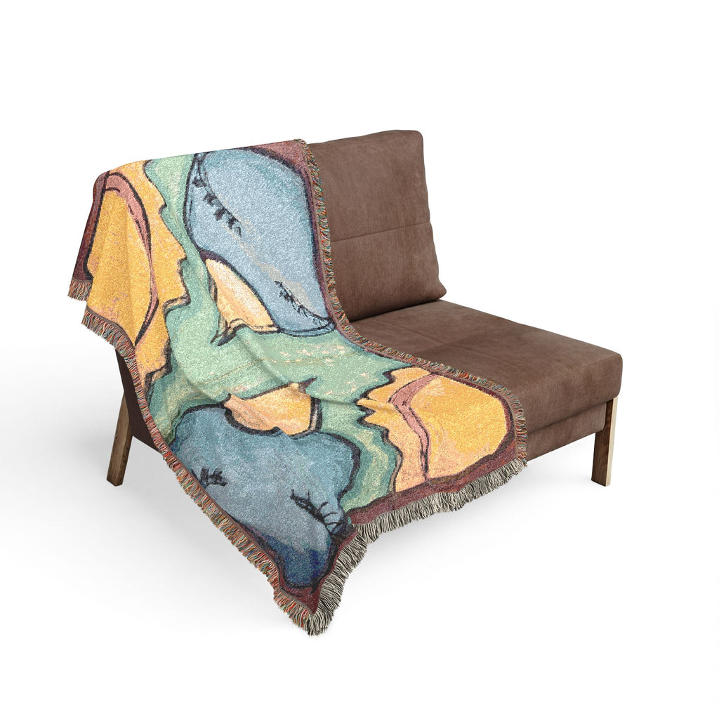 Tapestry blanket, throw- Sunbirds by CSHU