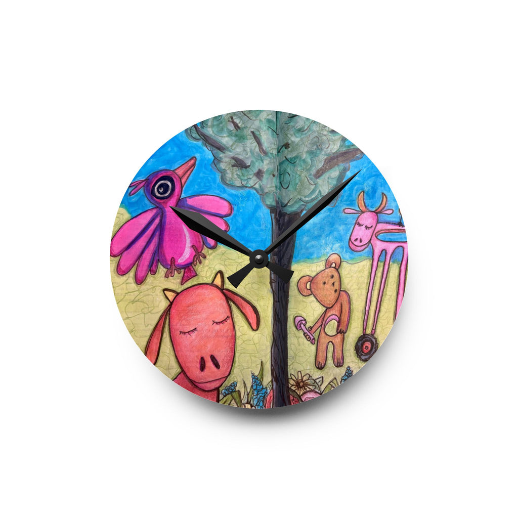 Acrylic Wall Clock — CSHU Garden Dreams