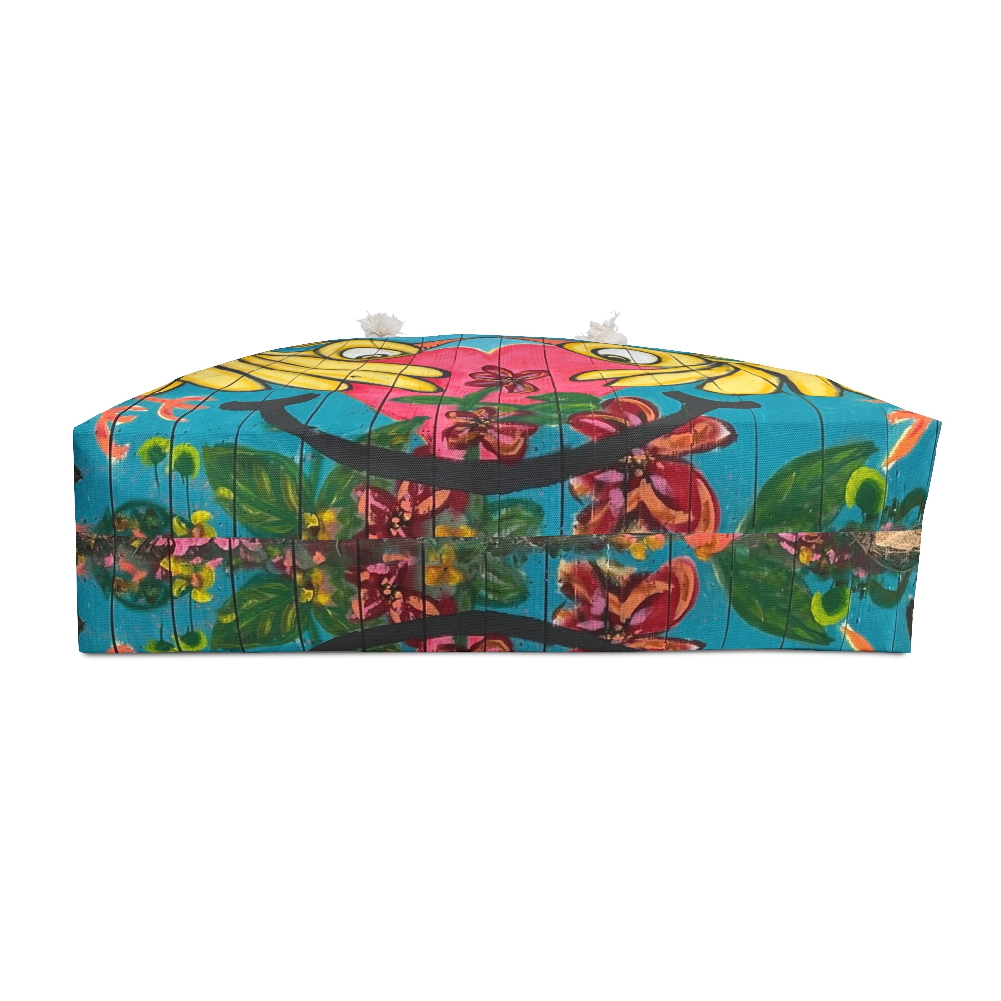 Weekender Travel Bag Bird Fence Mural by CSHU