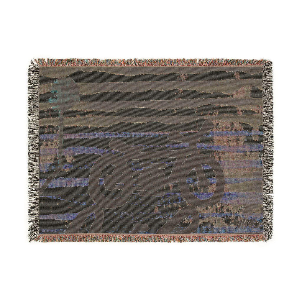 Throw Blanket Woven Cycle Stop by CSHU