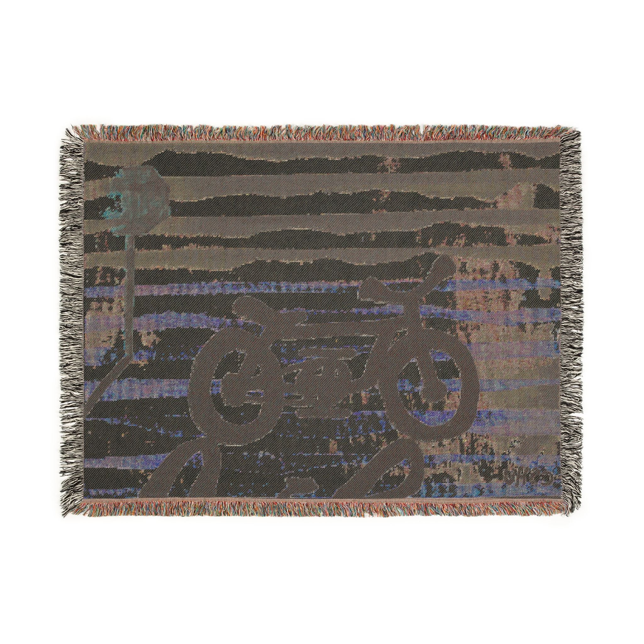 Throw Blanket Woven Cycle Stop by CSHU