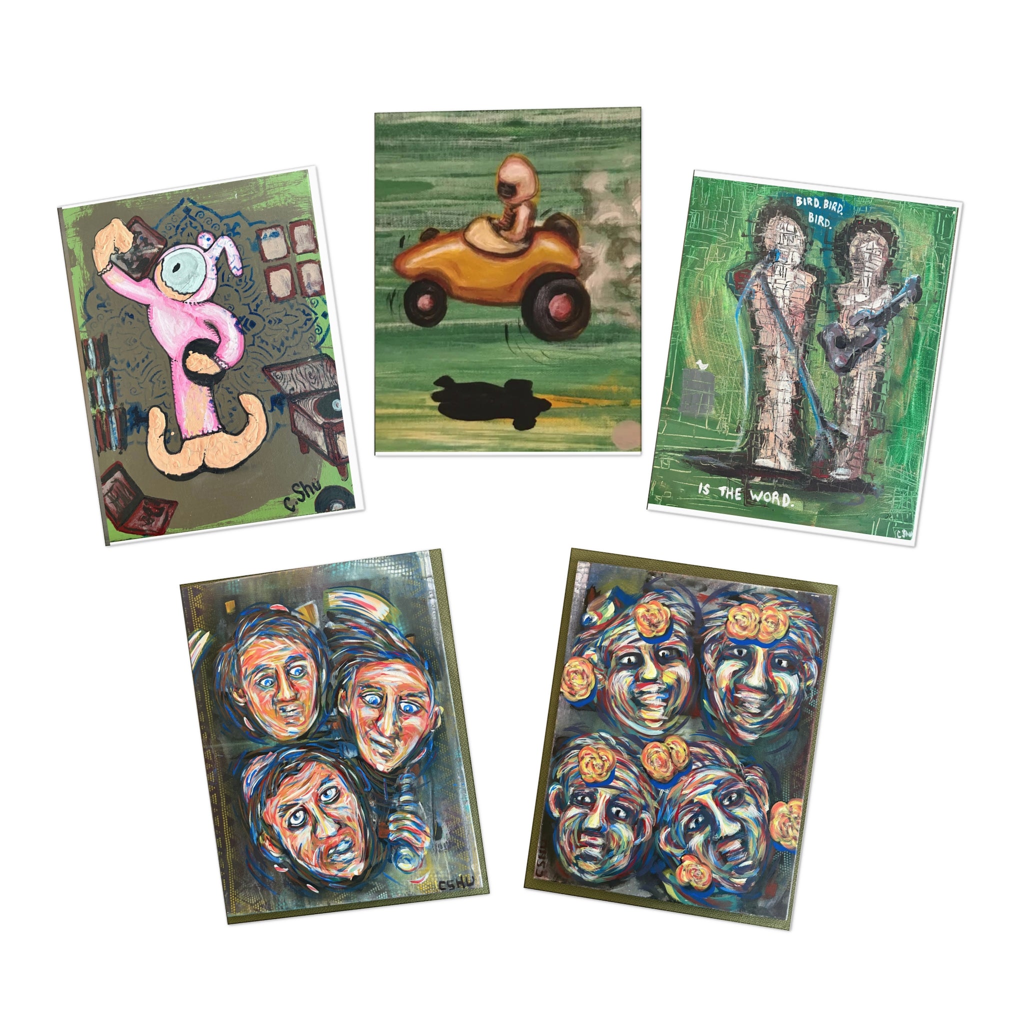 Greeting Cards  5‑Pack CSHU Art Bundle 1 (Multi‑Design)