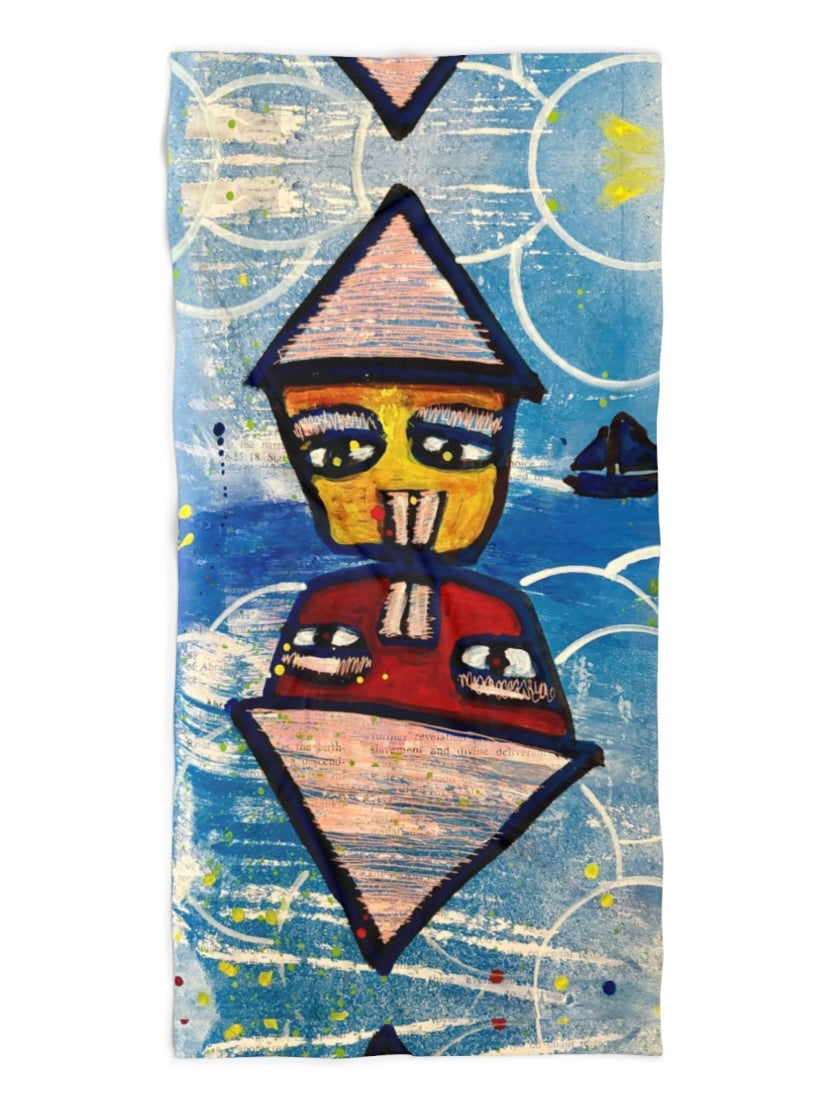Beach Towel – “at home on the beach” by CSHU
