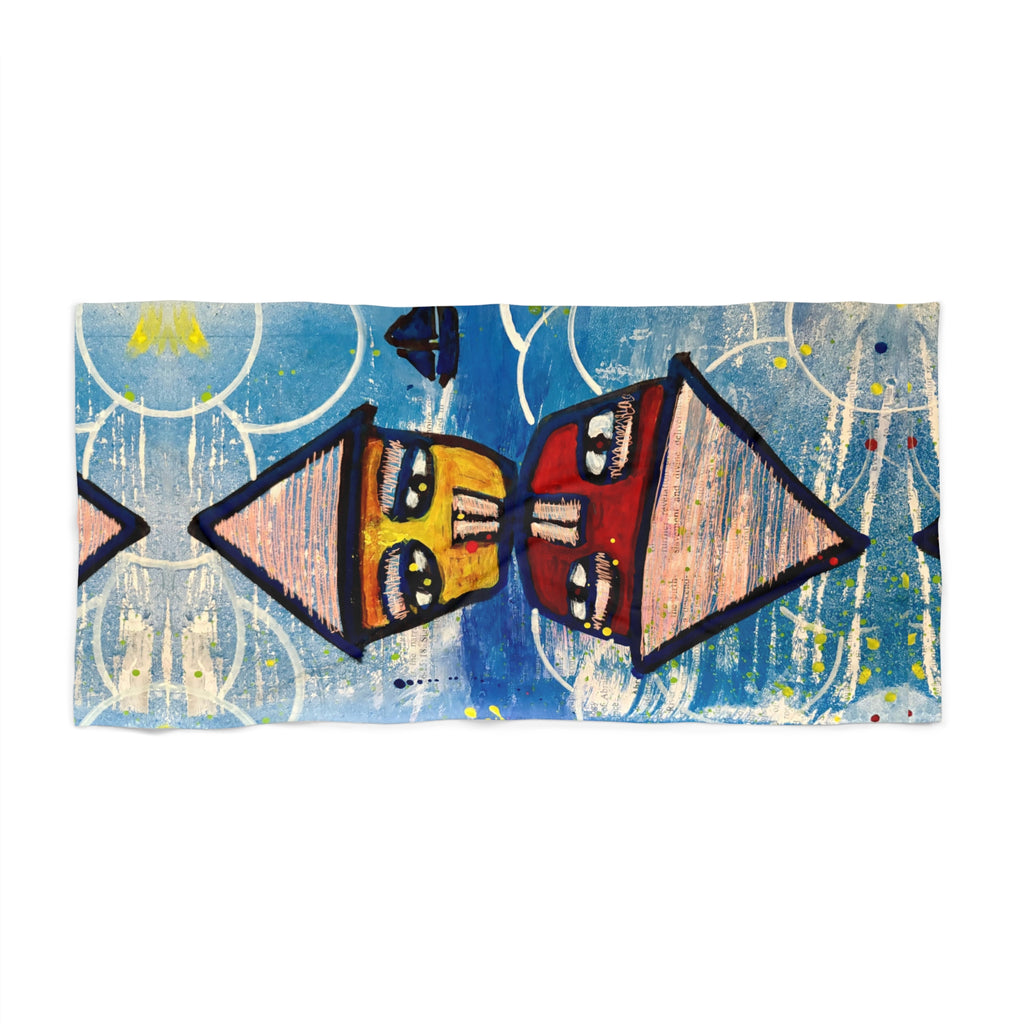 Beach Towel – “at home on the beach” by CSHU