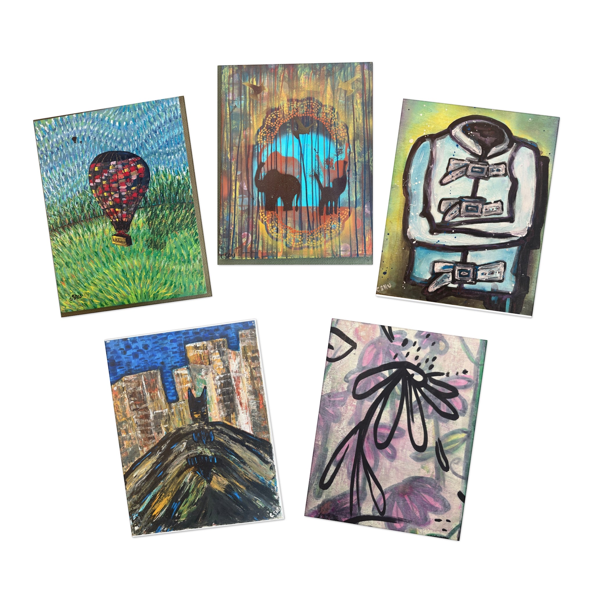 Greeting Card Set (5-pack) CSHU Art Bundle 2