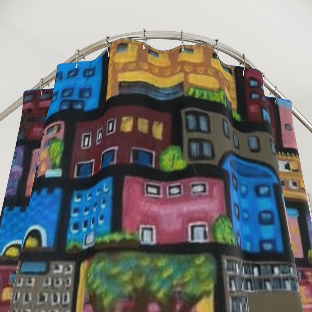 Shower Curtain — On the Town by CSHU