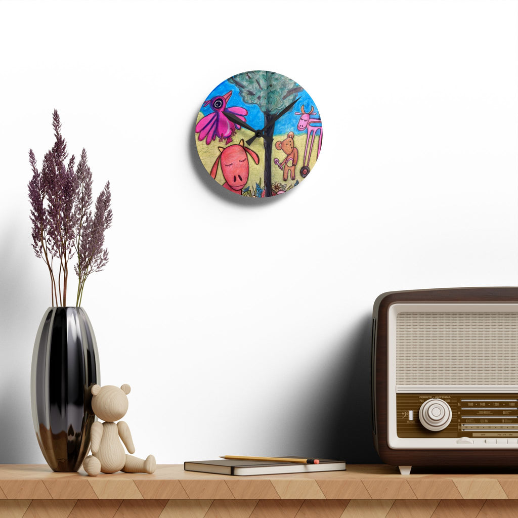 Acrylic Wall Clock — CSHU Garden Dreams