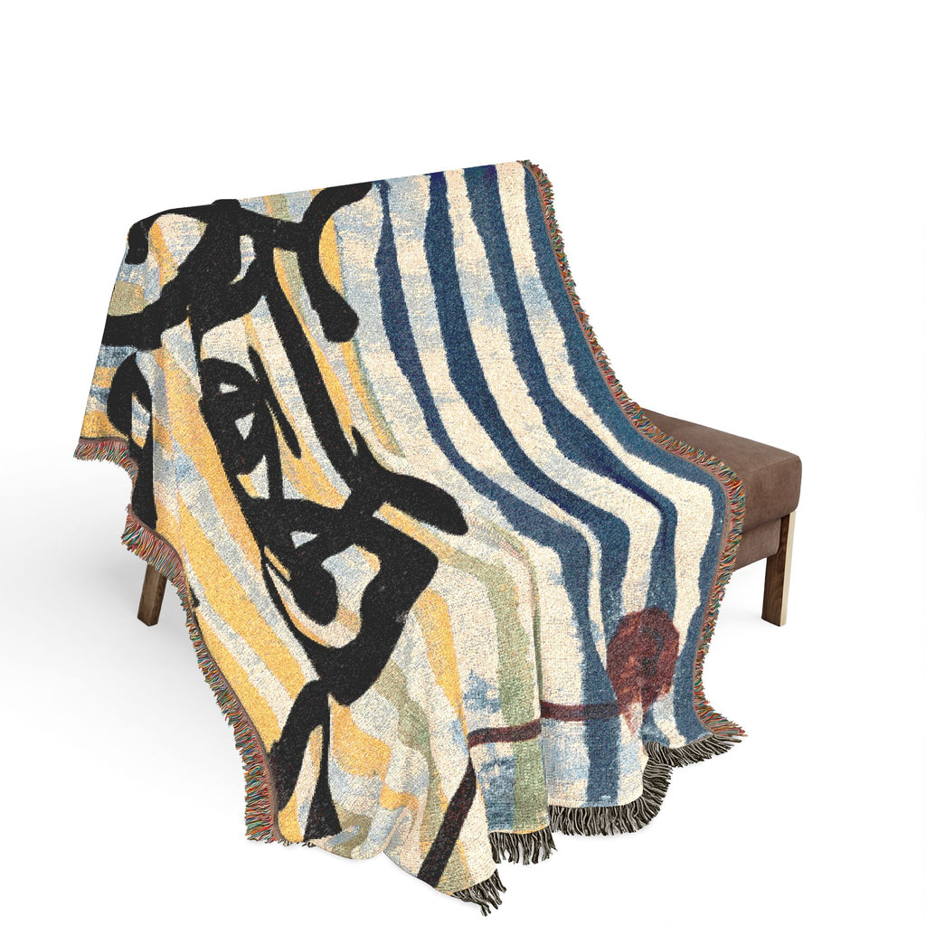 Throw Blanket Woven Cycle Stop by CSHU