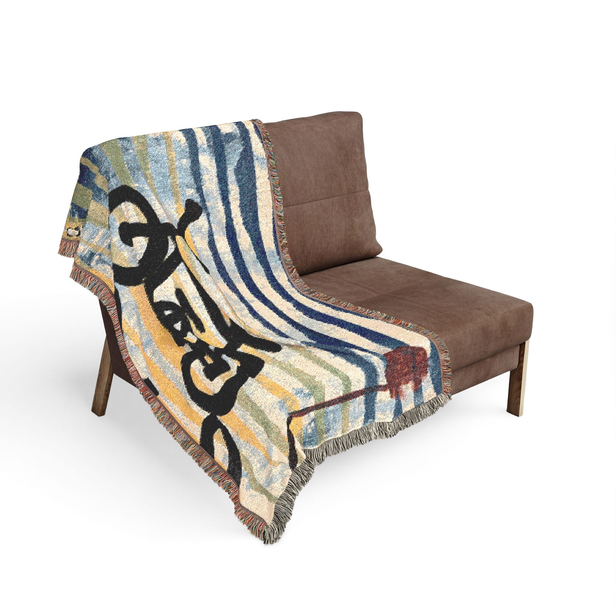 Throw Blanket Woven Cycle Stop by CSHU