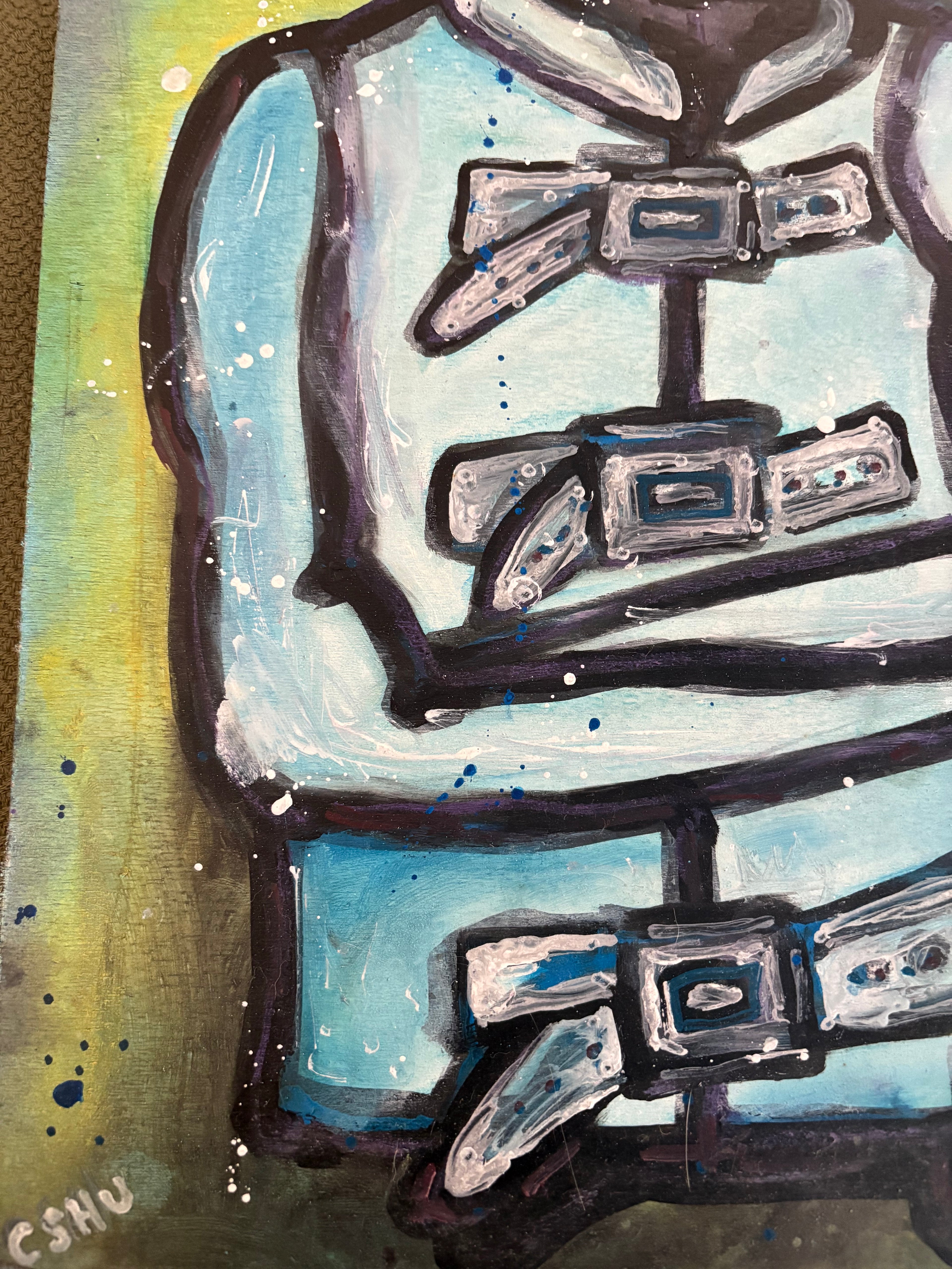 Straight Jacket original art by CSHU