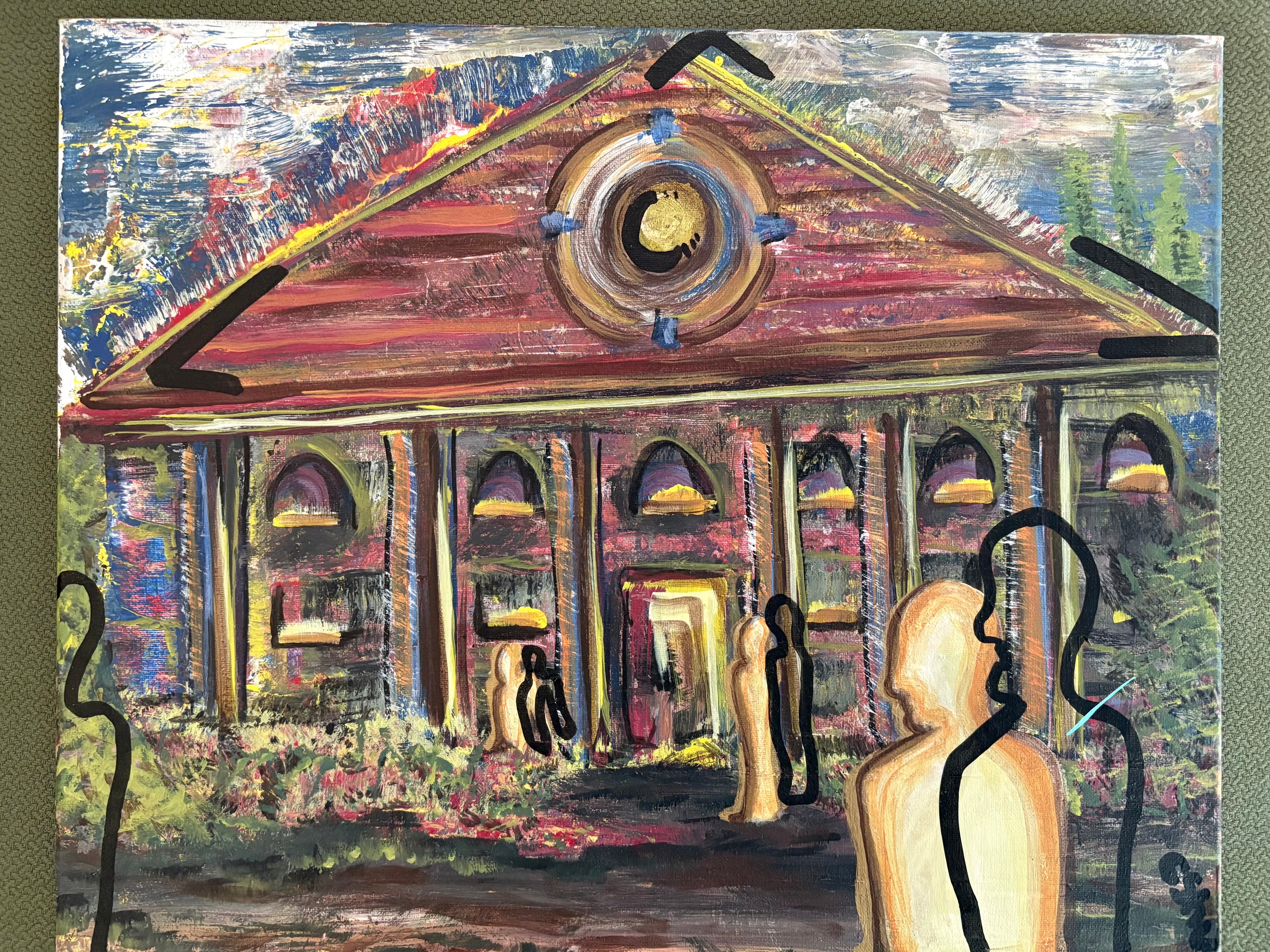 The Pillars original painting by CSHU