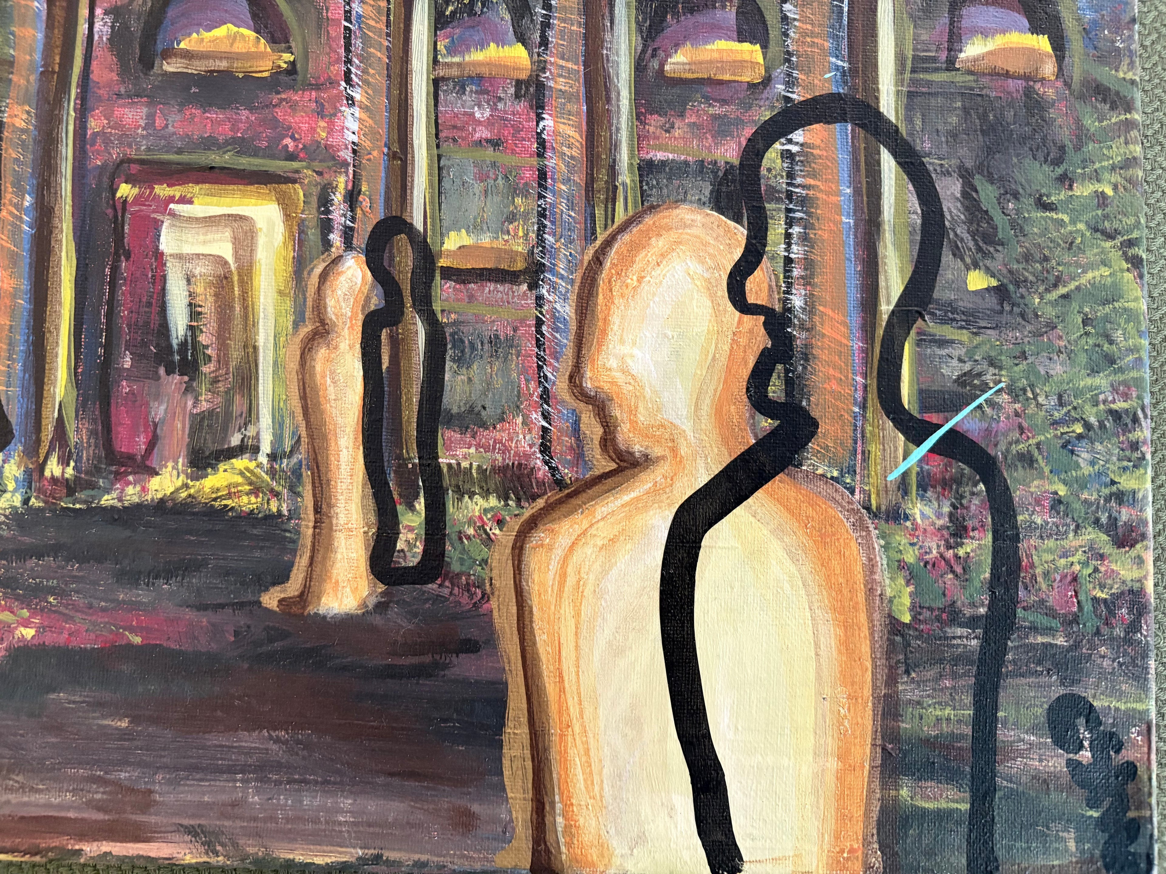 The Pillars original painting by CSHU