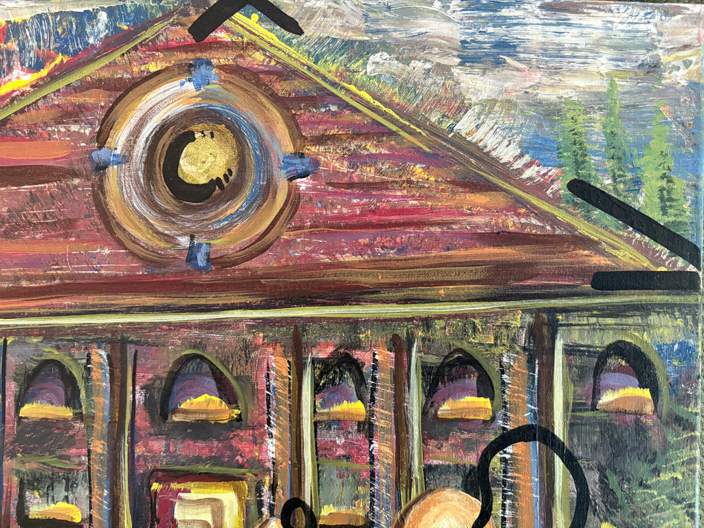 The Pillars original painting by CSHU