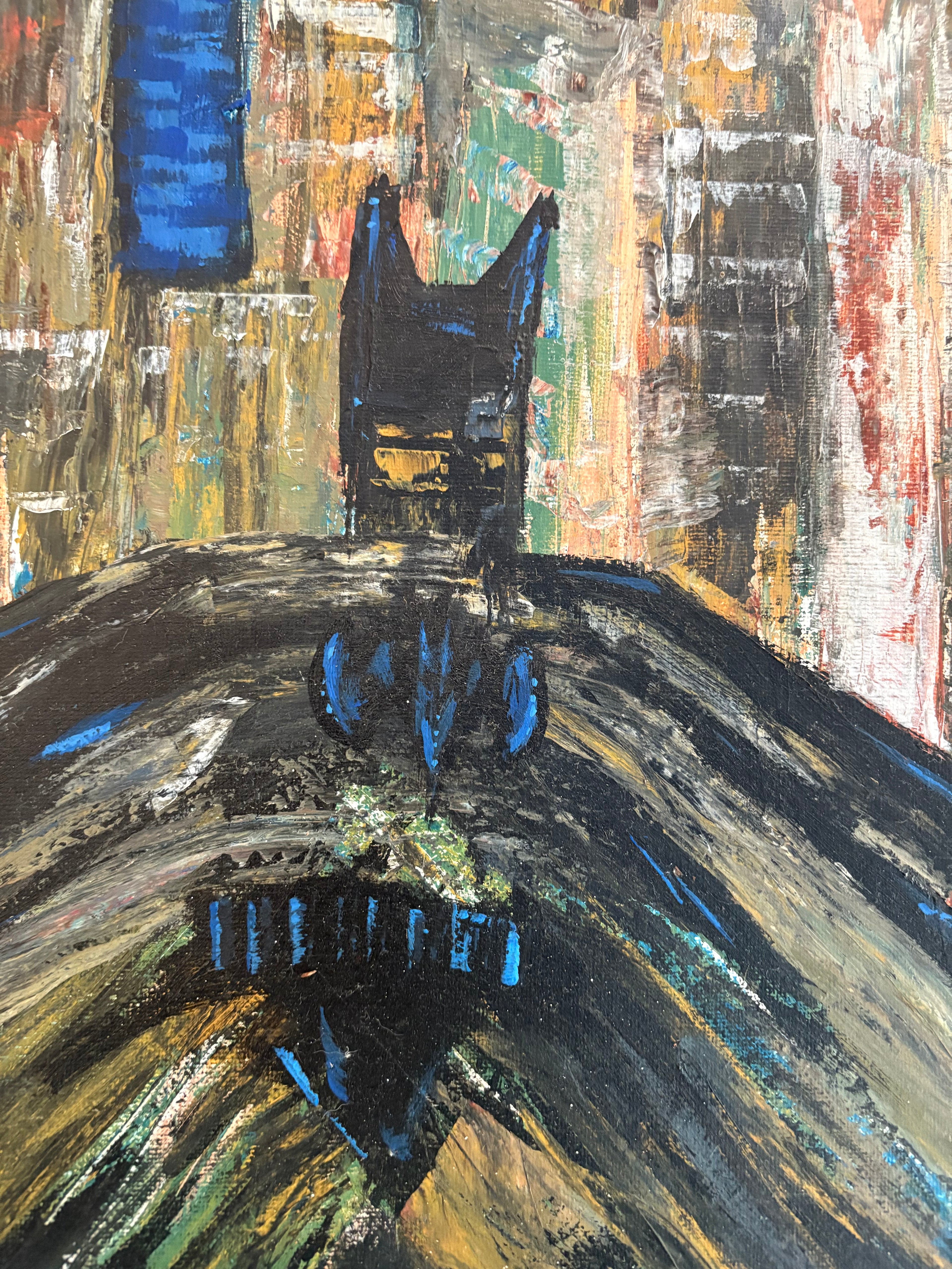 Dark Nights original painting by CSHU