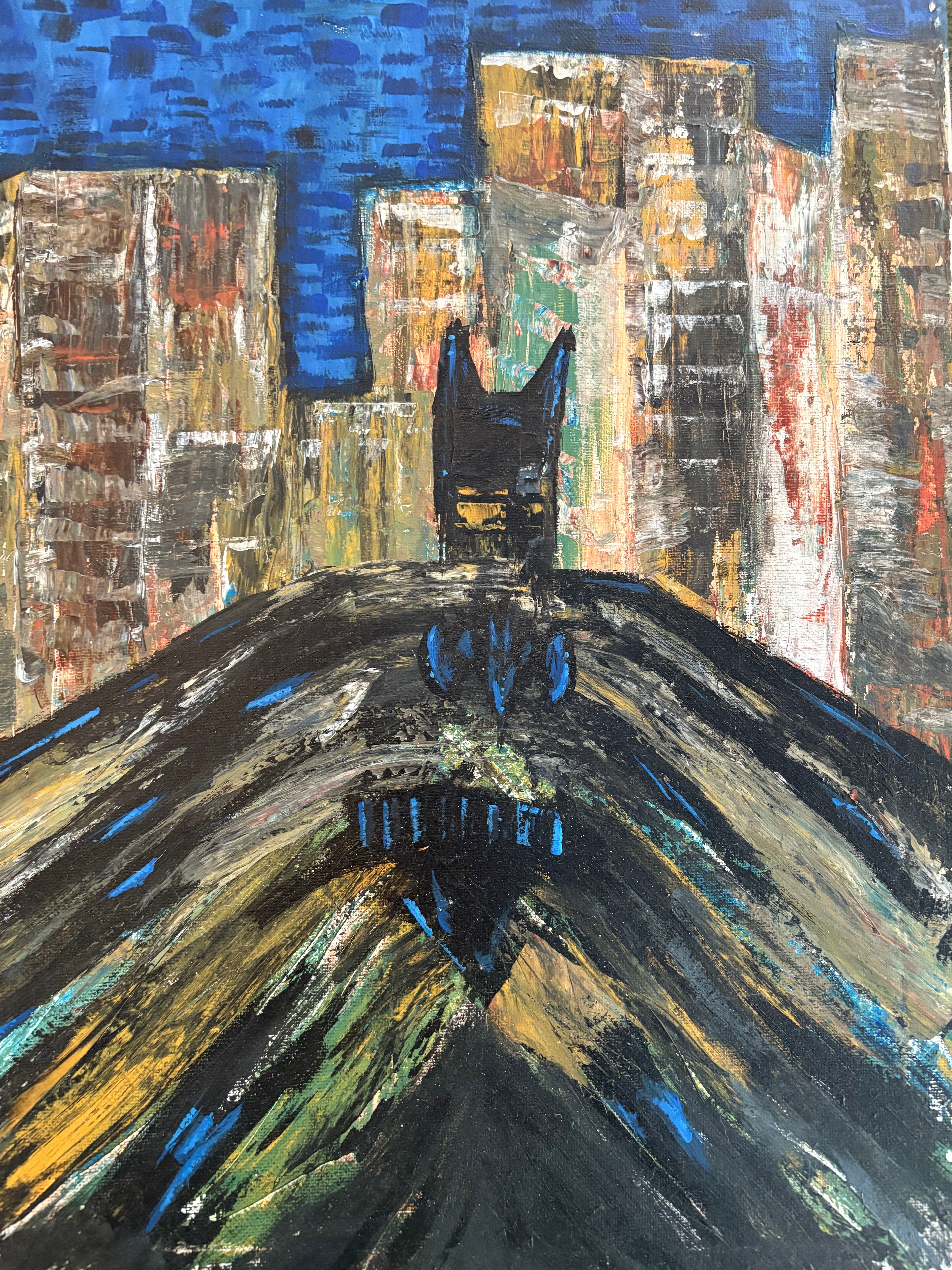 Dark Nights original painting by CSHU