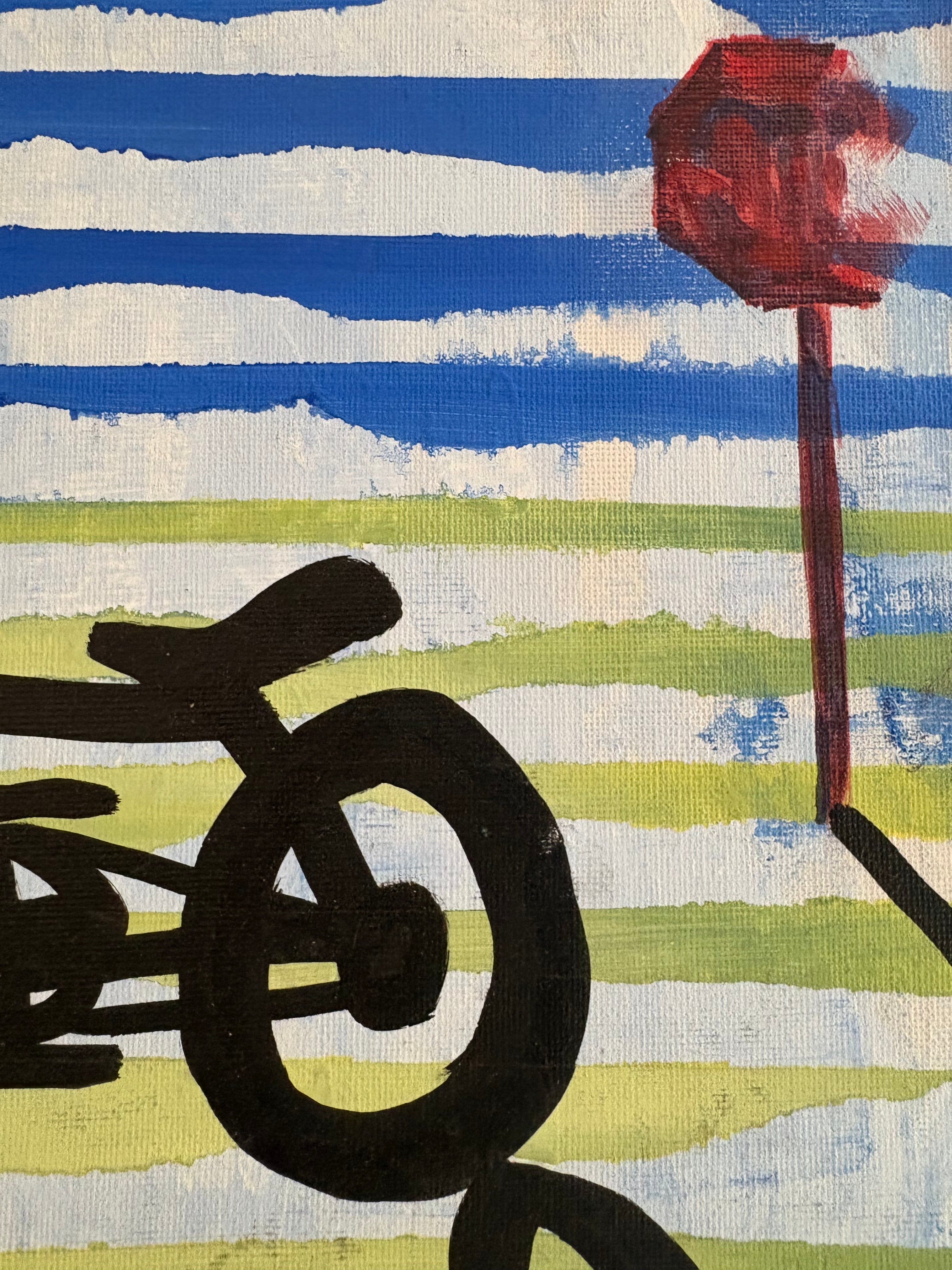 Cycle Stop original painting by CSHU