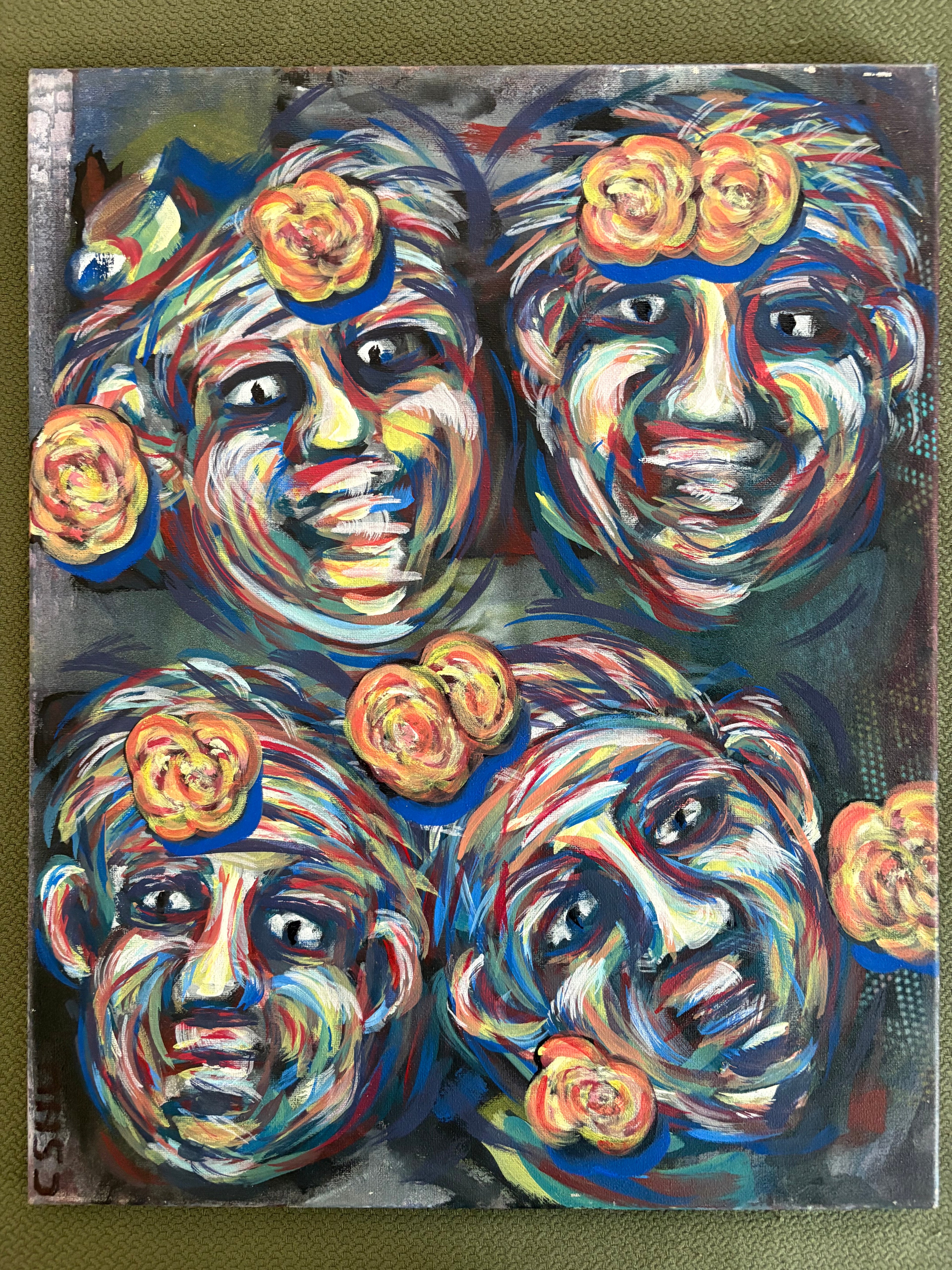 Big Show original painting by CSHU