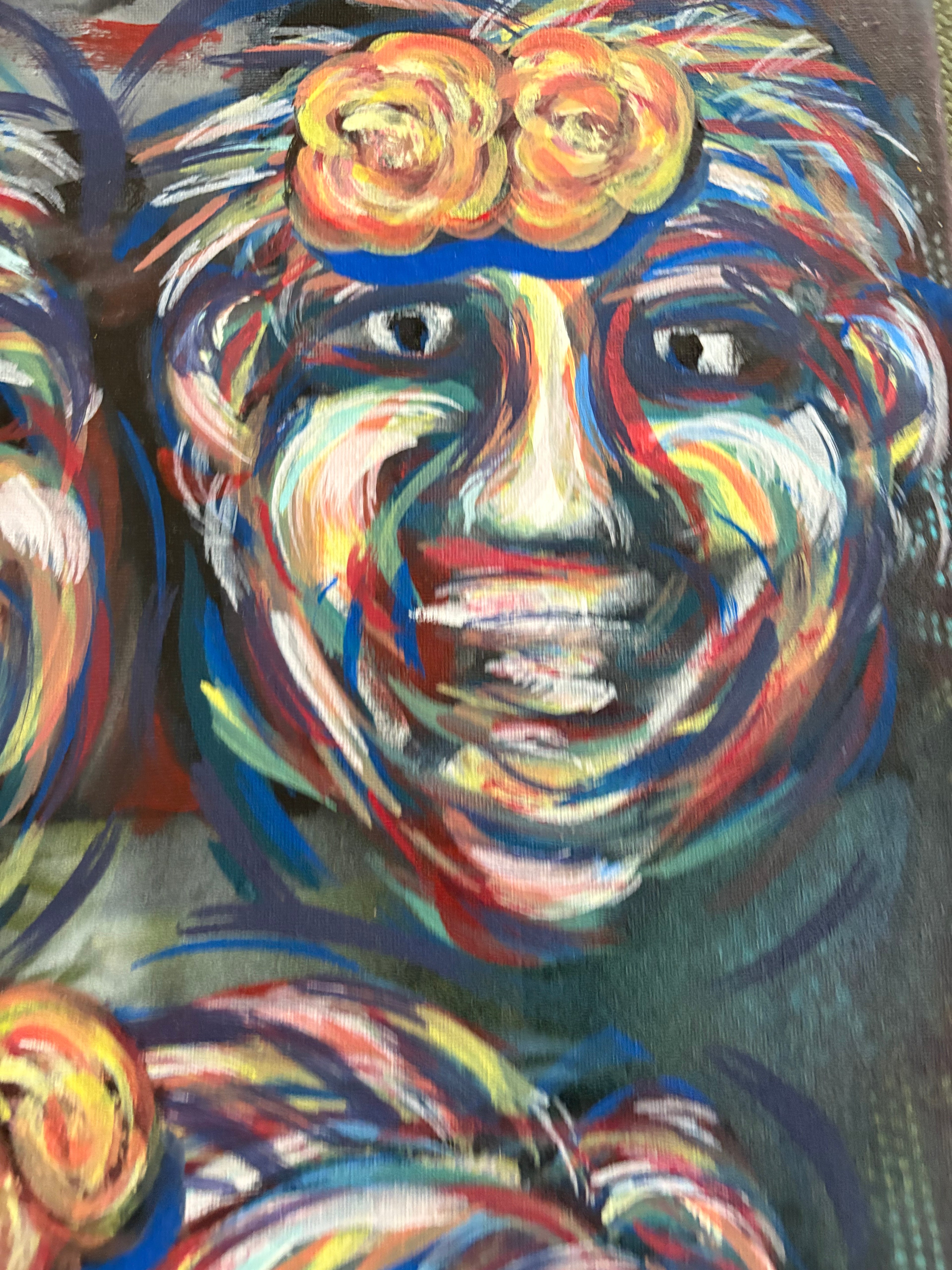 Big Show original painting by CSHU