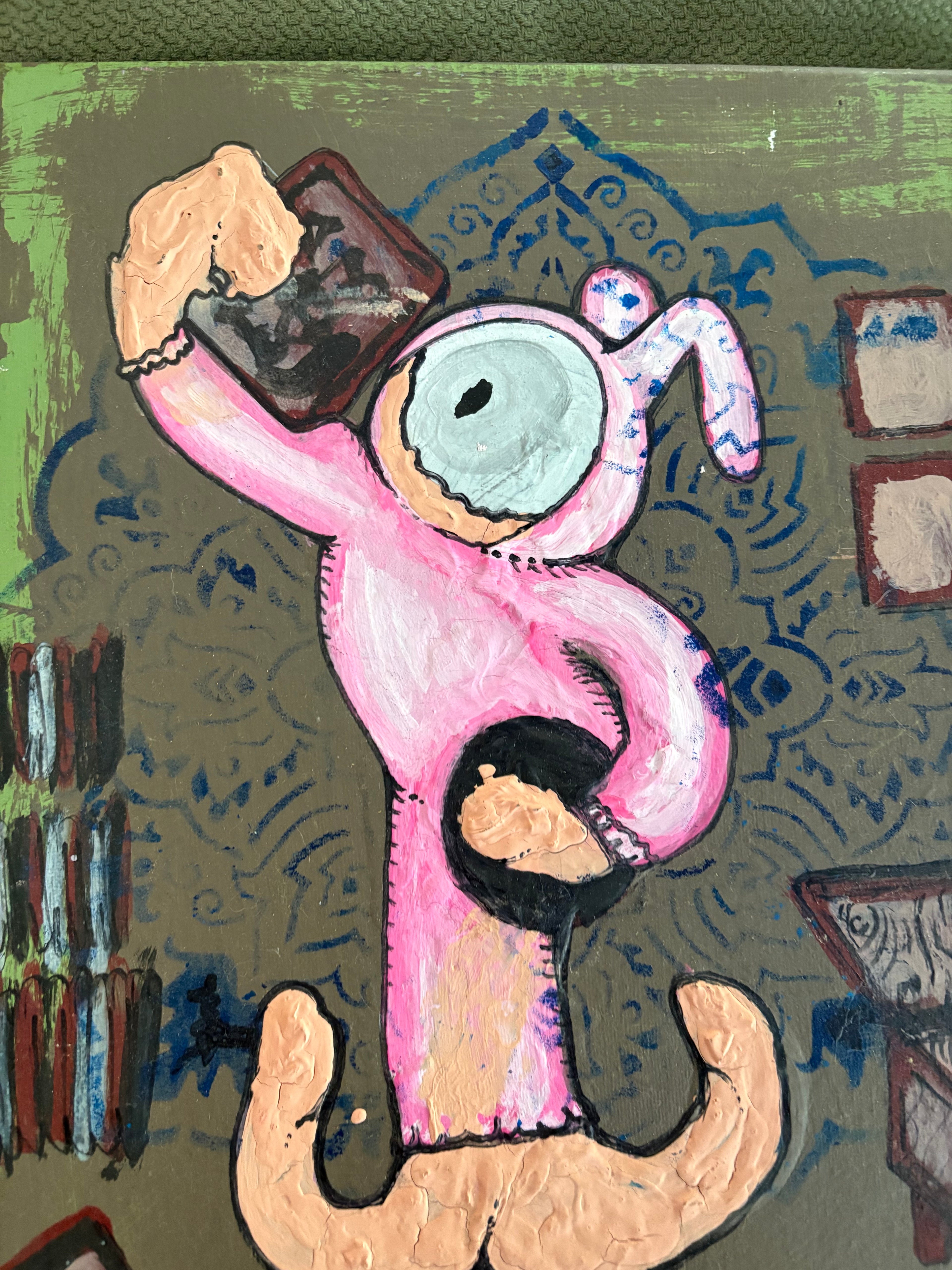 Mutant Music original painting by CSHU