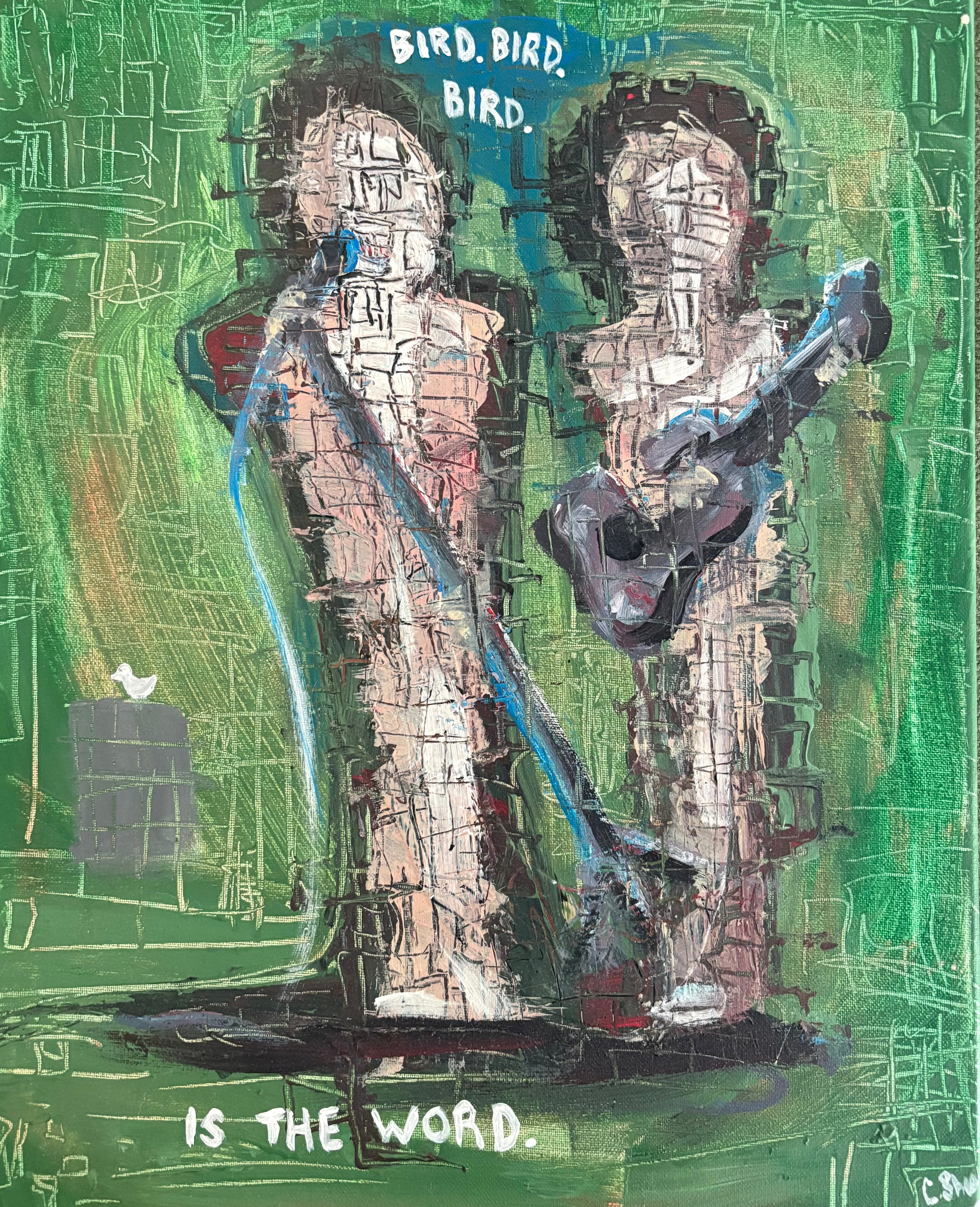 Bird Word by CSHU original painting