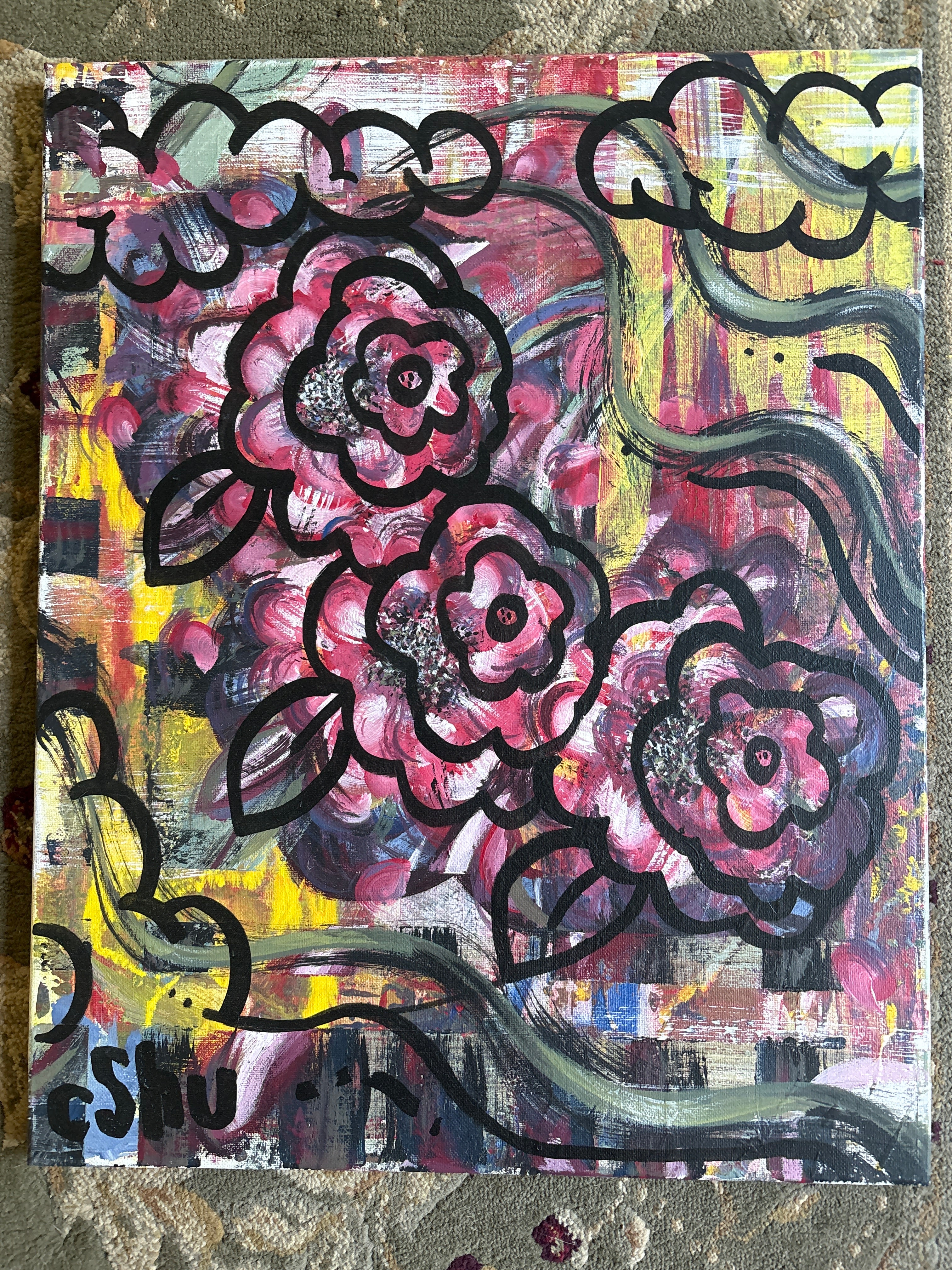 Urban drift  Original painting by CSHU